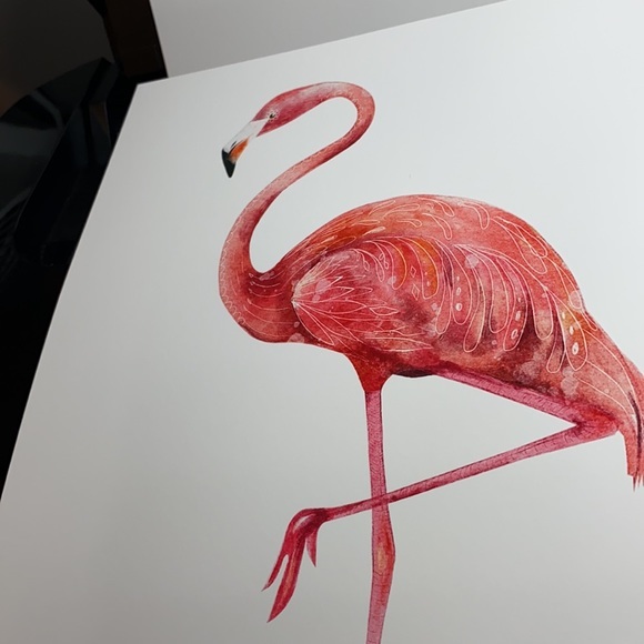 Wall Art Tropical Flamingo Print Unframed - Picture 11 of 12